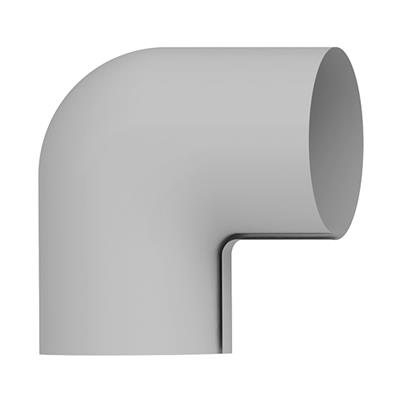 EKAFOL PVC-Bogen 90° W EURO 18/13 mm - schwarz