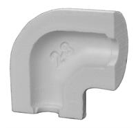 ELRI PIR Bogen formgeschäumt 90° 33/40 mm