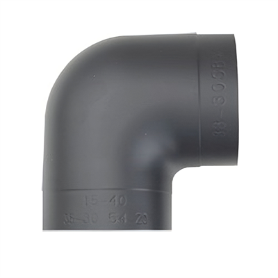 ELRI PVC-Bogen 90° 48/30 mm schwarz Typ W